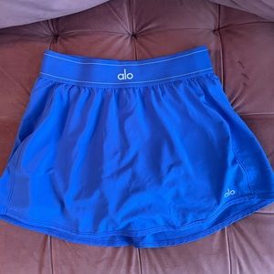 alo yoga tennis skirt size small blue